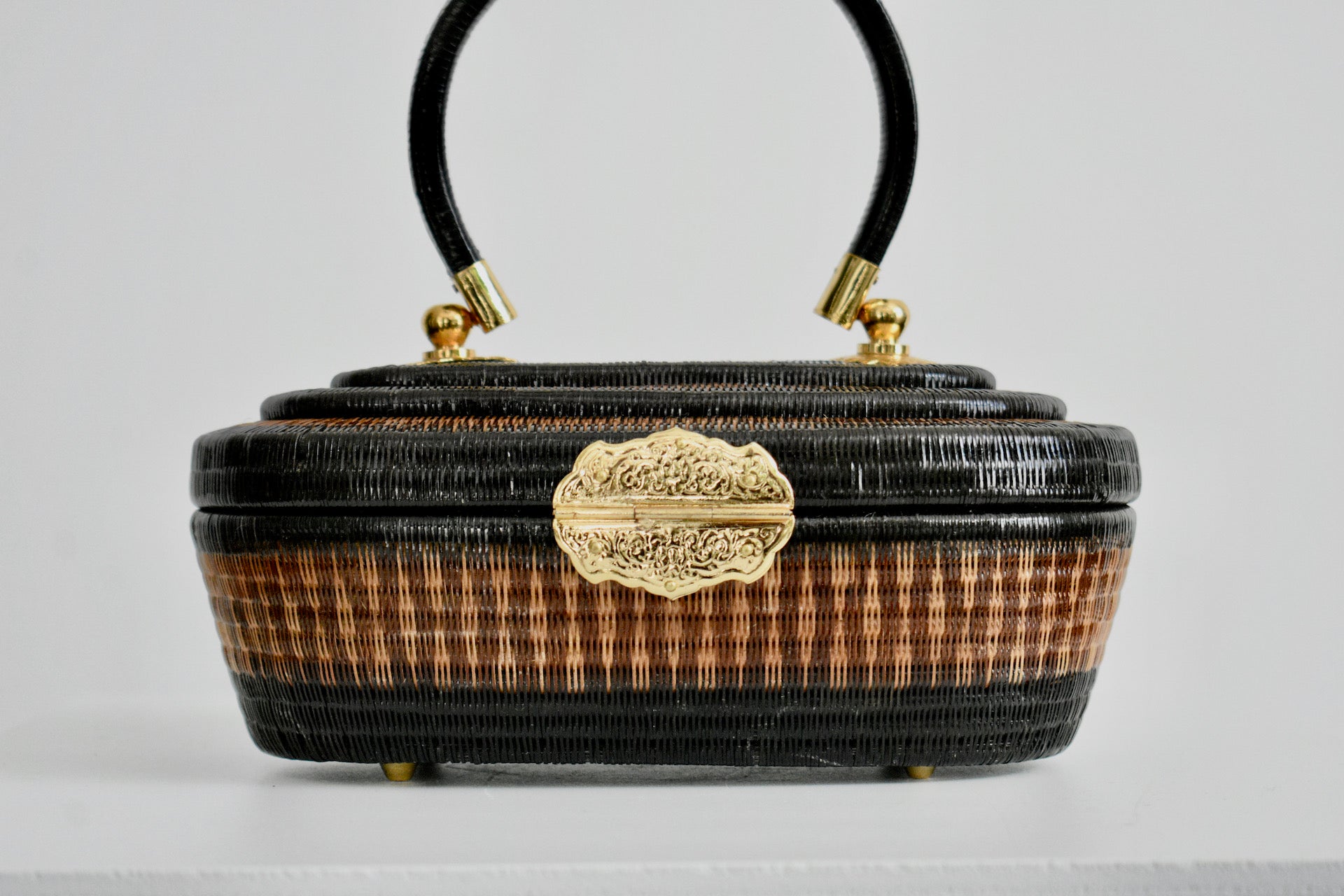 Vintage Mini Picnic Rattan Basket Purse