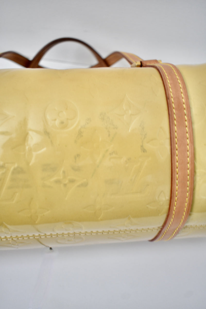 Bedford leather bowling bag Louis Vuitton Yellow in Leather - 27711797